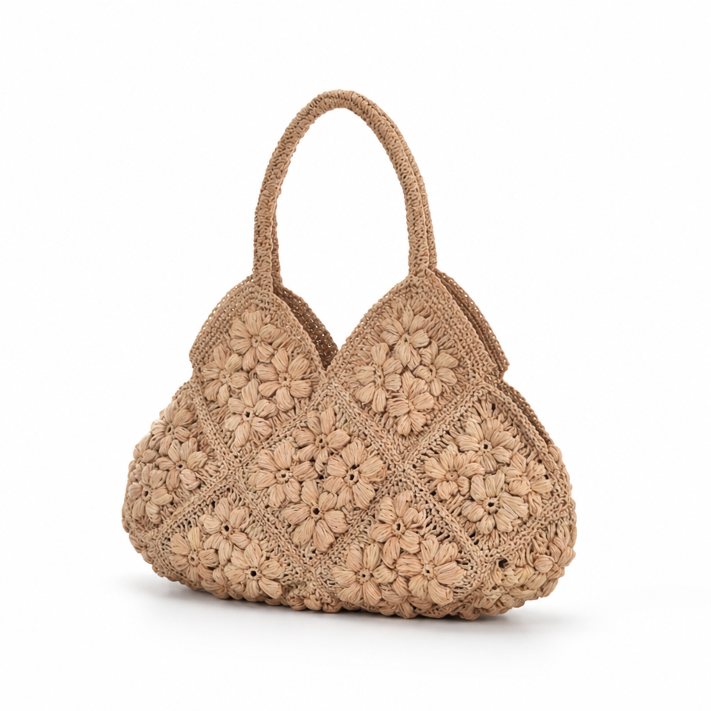 Eco-Friendly Handcrafted Floral Handbag