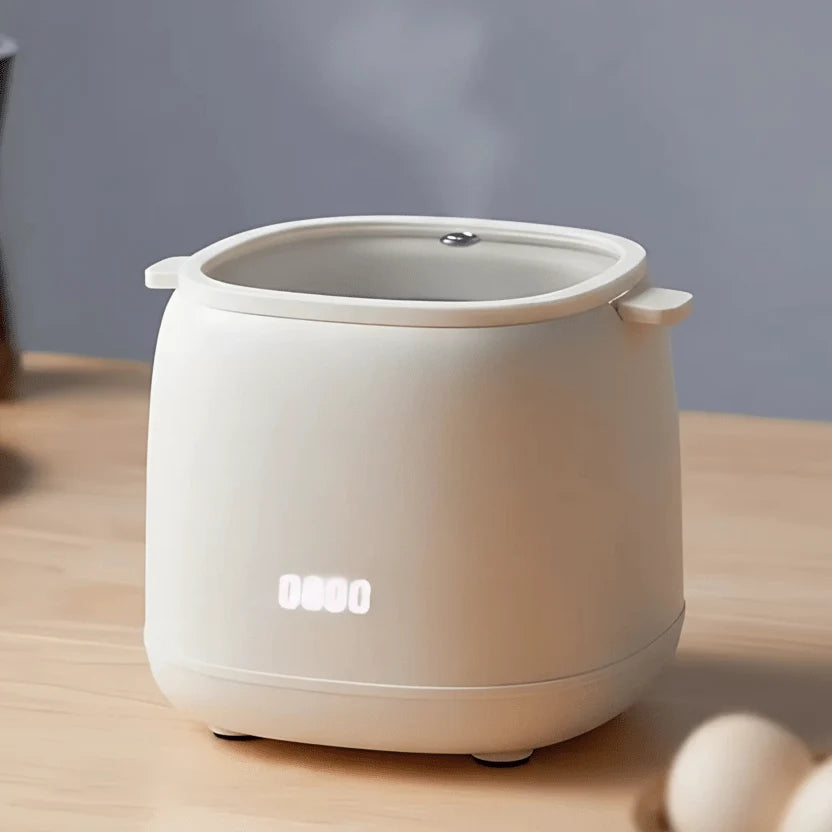 Egg Cooker One-Button Operation Automatic Shutoff Compact Design