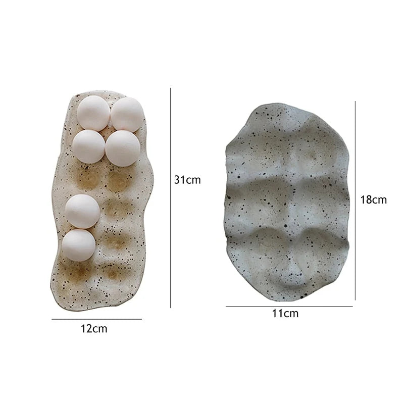 Egg Storage Tray Resin 6 or 12 Grid