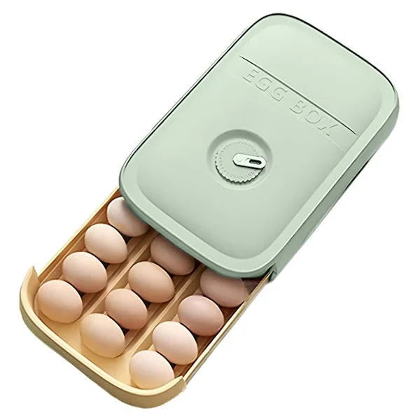 Egg Tray 12-Egg Stackable Rotating Date Dial