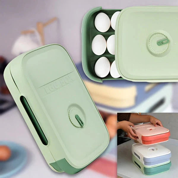 Egg Tray 12-Egg Stackable Rotating Date Dial
