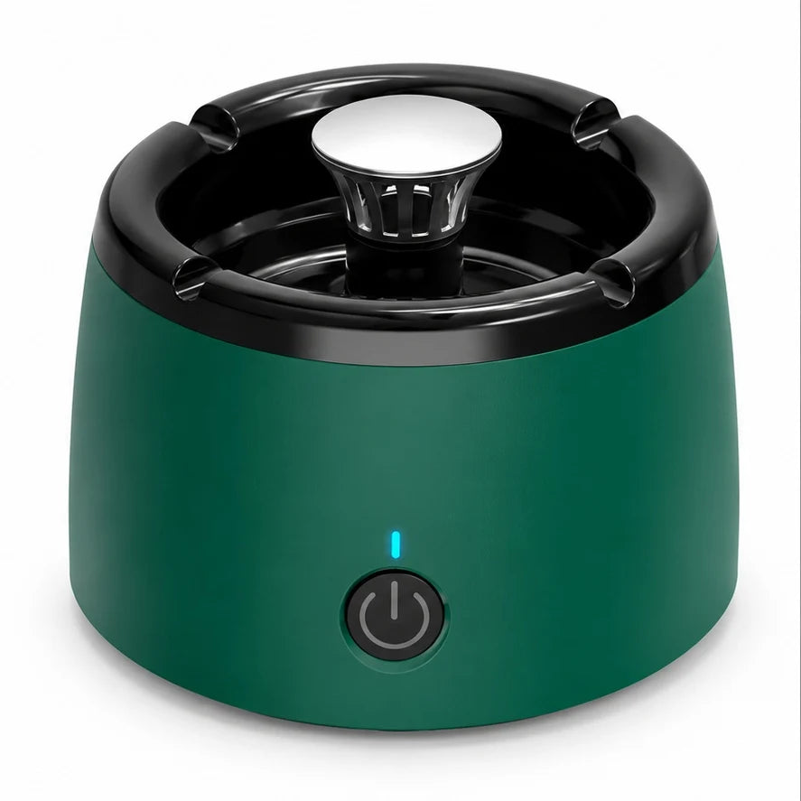 Electric Ashtray Built-In Fan Activated Carbon Filter Rechargeable