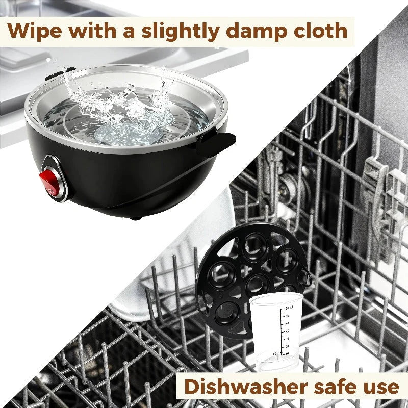 Electric Egg Cooker Up to 7 Eggs Overheat Protection