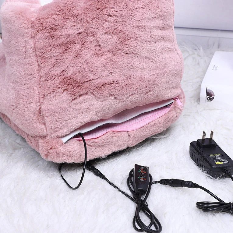 Electric Foot Warmer Soft Plush Even Heat One Size