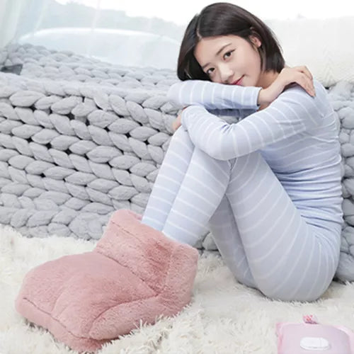 Electric Foot Warmer Soft Plush Even Heat One Size