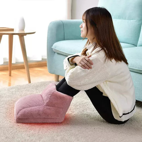 Electric Foot Warmer Soft Plush Even Heat One Size