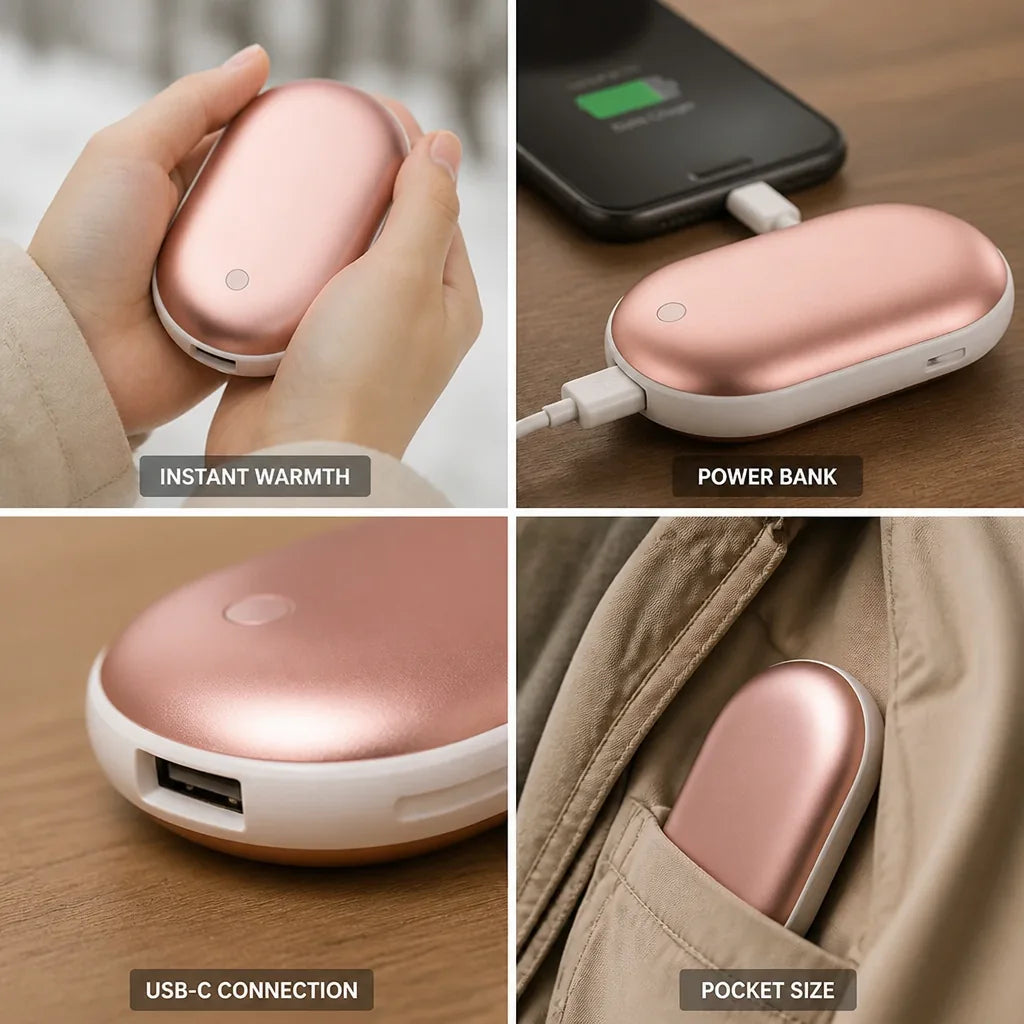 Electric Hand Warmer Power Bank 5200 mAh