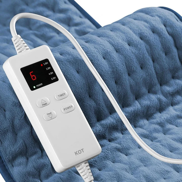 Electric Heating Pad Microplush Adjustable Heat & Auto Shutoff