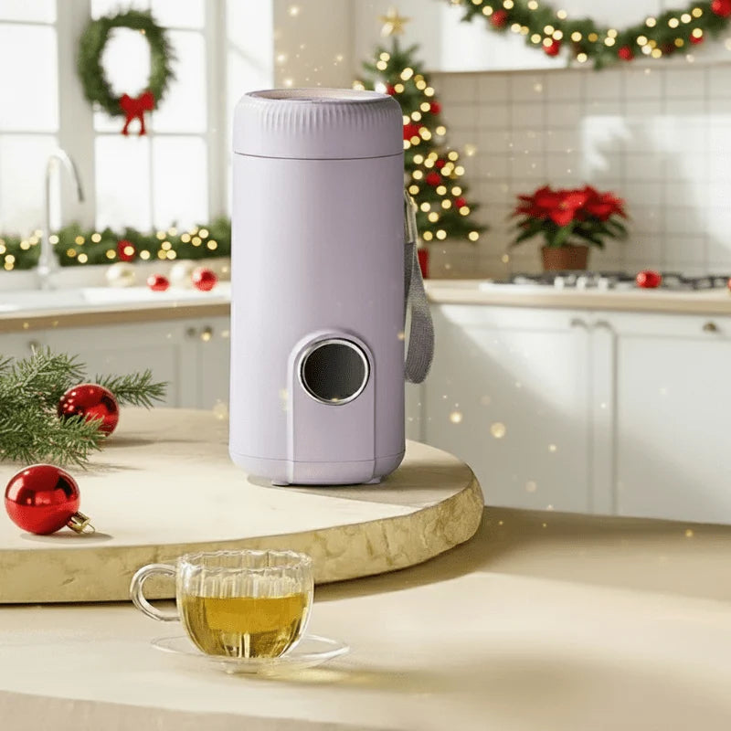 Electric Kettle Compact Travel Adjustable Temperature 18.6 Oz