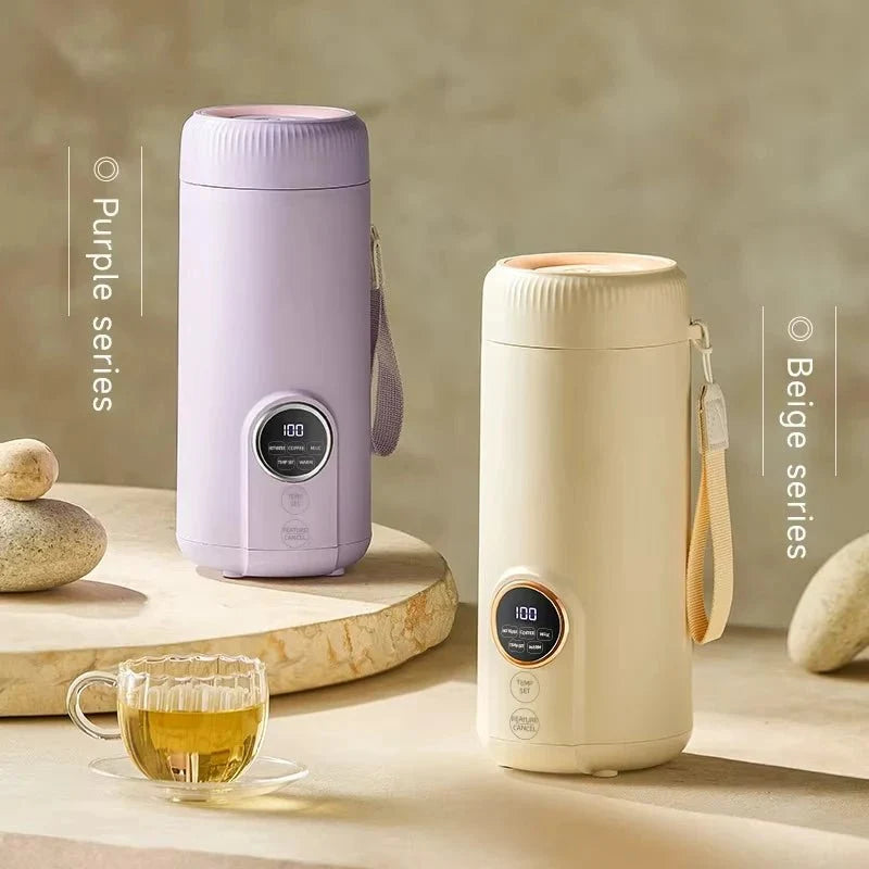 Electric Kettle Compact Travel Adjustable Temperature 18.6 Oz