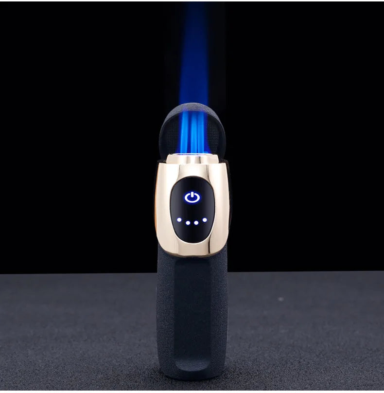 Electric Lighter Metal Tri-Flame Touch-Sense Ignition