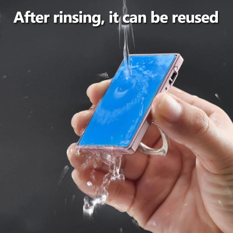 Electric Lighter Phone Stand Windproof USB Rechargeable
