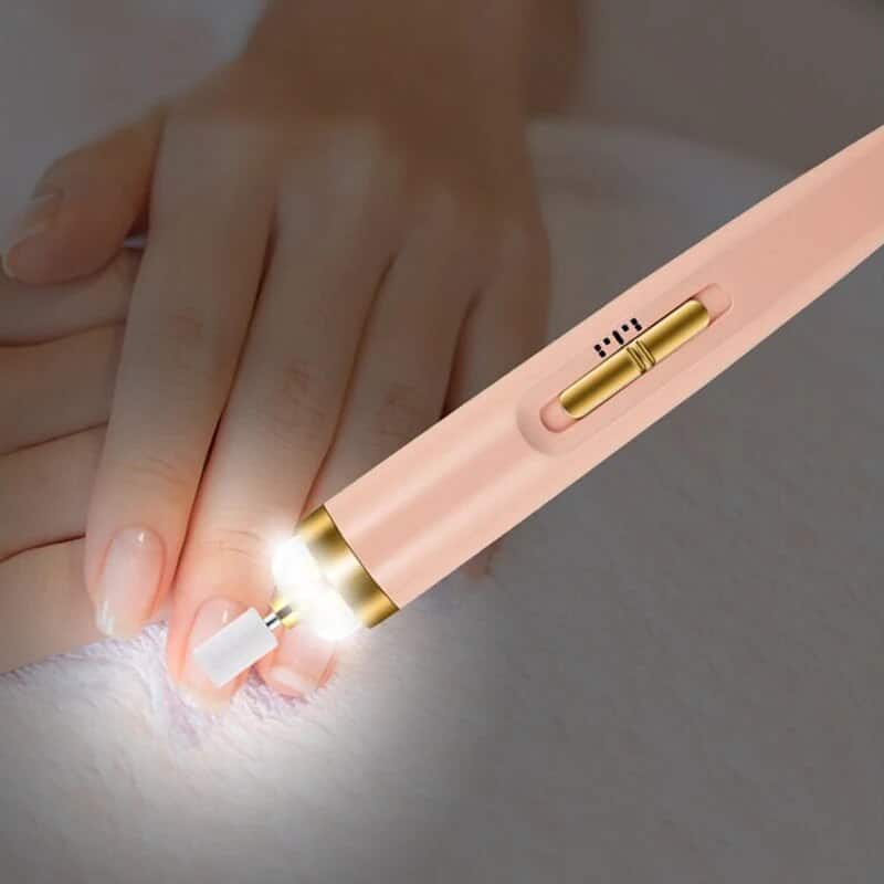 Electric Nail File Rechargeable Cordless LED 5 Interchangeable Bits