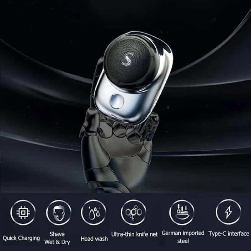 Electric Shaver 6 Stainless Steel Blades Wet Or Dry