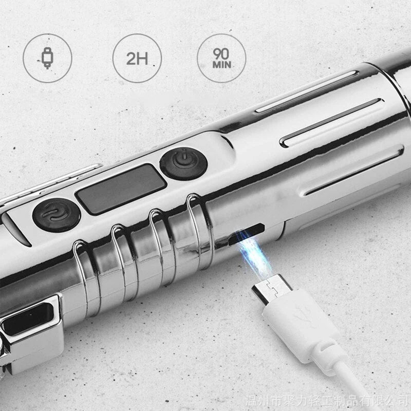 Electric Shaver Built-In Lighter USB Rechargeable Travel-Ready