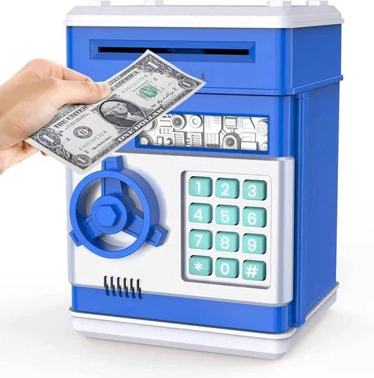 Electronic Piggy Bank Auto Bill Intake & Dual Lock