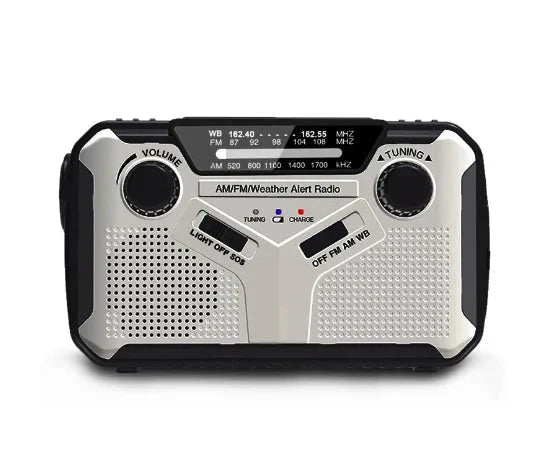 Emergency Radio Hand Crank & Solar Power Bank AM/FM