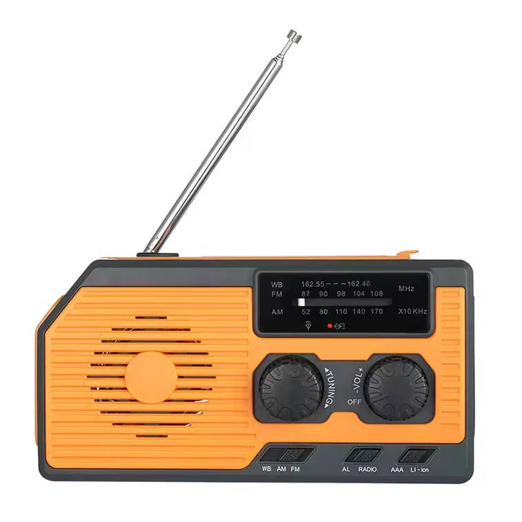Emergency Radio Solar & Hand Crank 5000mAh Power Bank