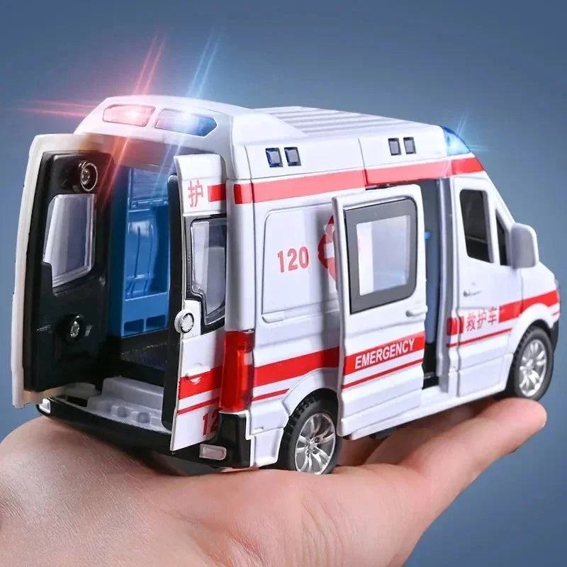 Emergency Vehicle Toy Set of 3 Moving Parts