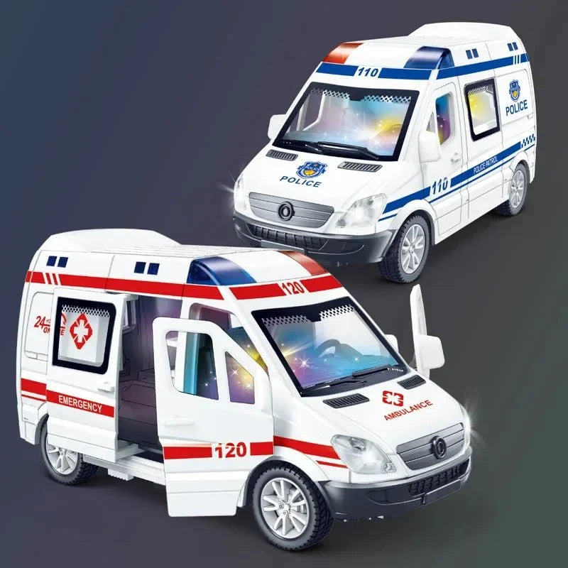Emergency Vehicle Toy Set of 3 Moving Parts