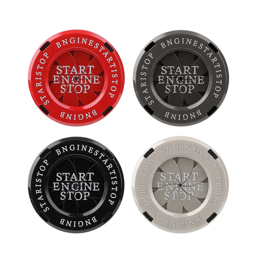 Engine Start Button Cover Rotating Alloy Protective Design