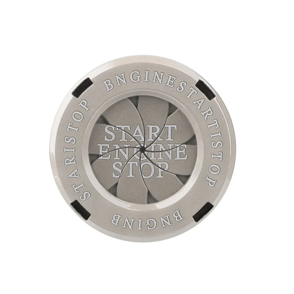 Engine Start Button Cover Rotating Alloy Protective Design