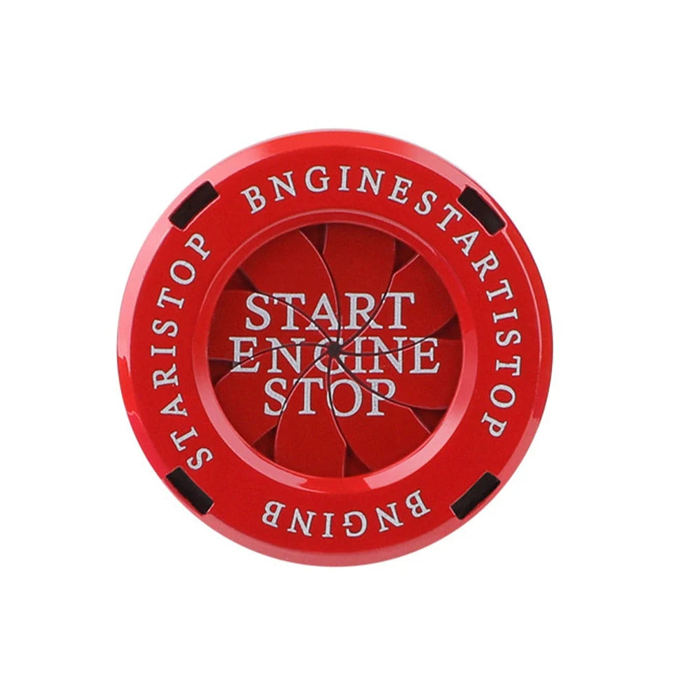 Engine Start Button Cover Rotating Alloy Protective Design