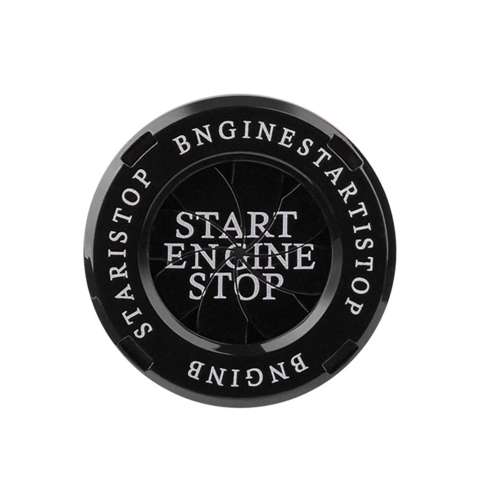 Engine Start Button Cover Rotating Alloy Protective Design