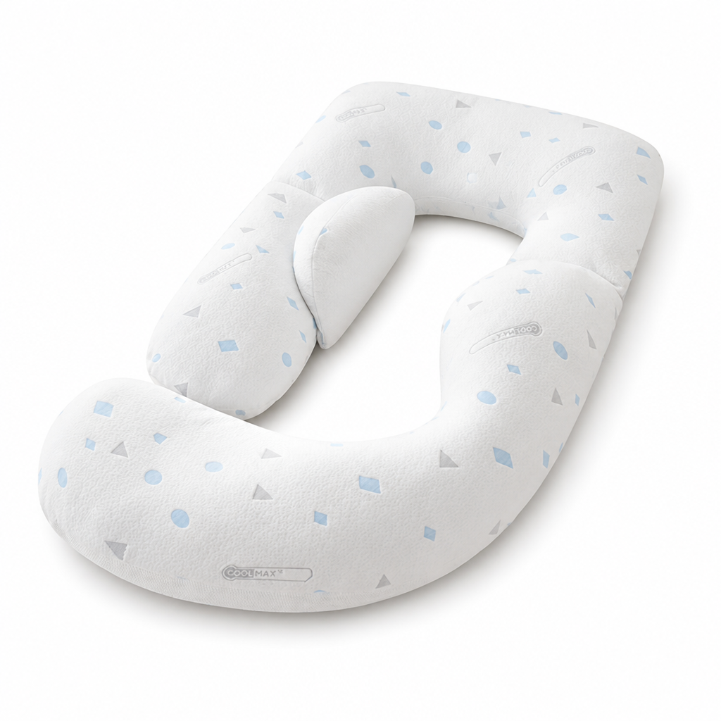 Ergonomic Breathable Full-Body Pregnancy Pillow