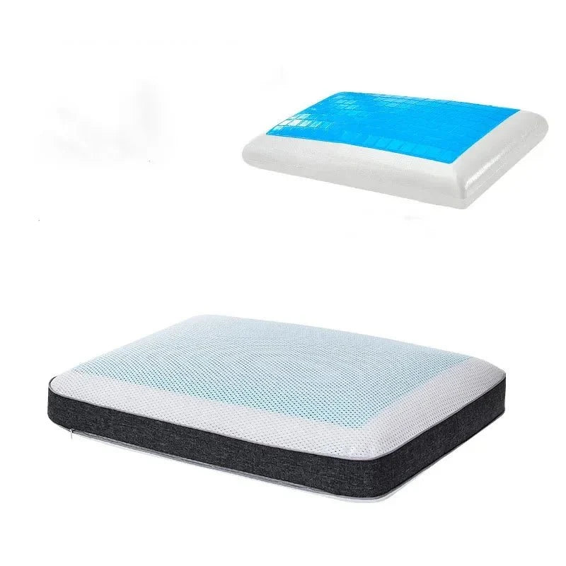 Ergonomic Pillow Gel Cooling Surface Neck Support