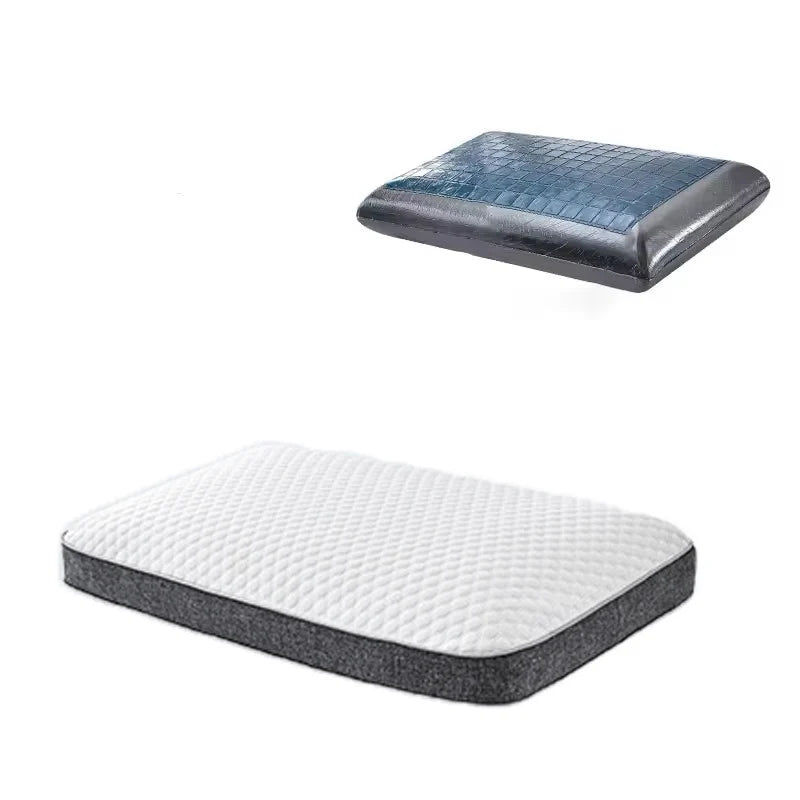 Ergonomic Pillow Gel Cooling Surface Neck Support