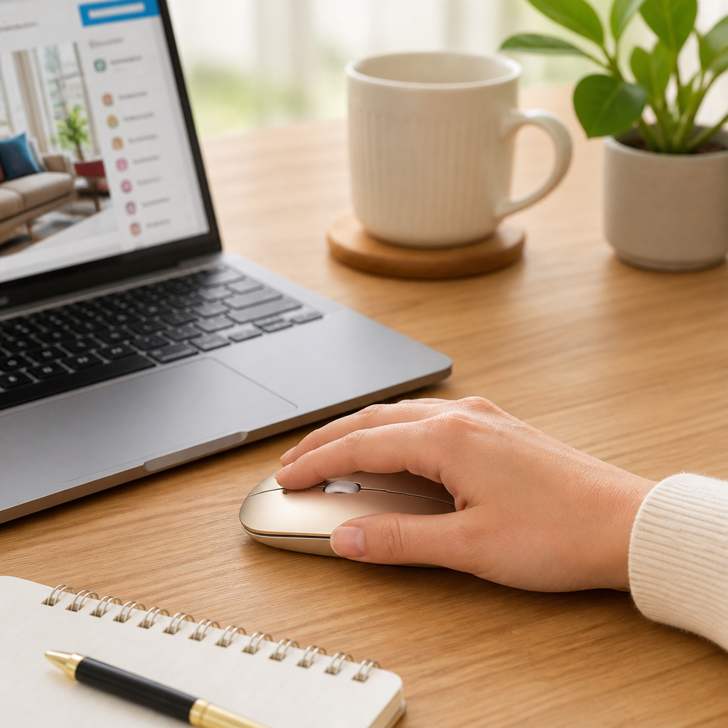 Ergonomic Wireless Mouse (Adjustable DPI)