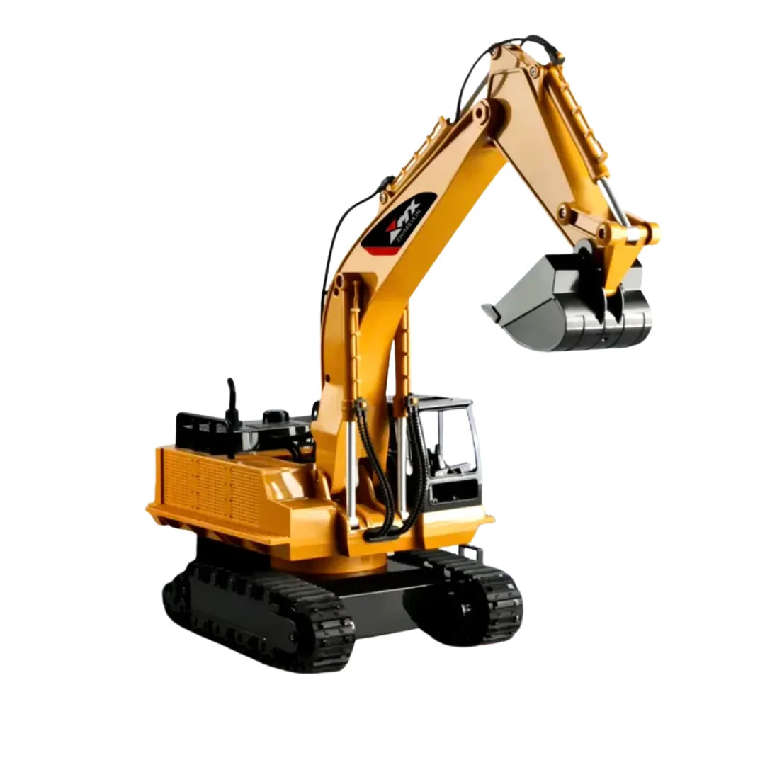 Excavator Toy Remote-Controlled 82-Foot Range 130-Minute Play