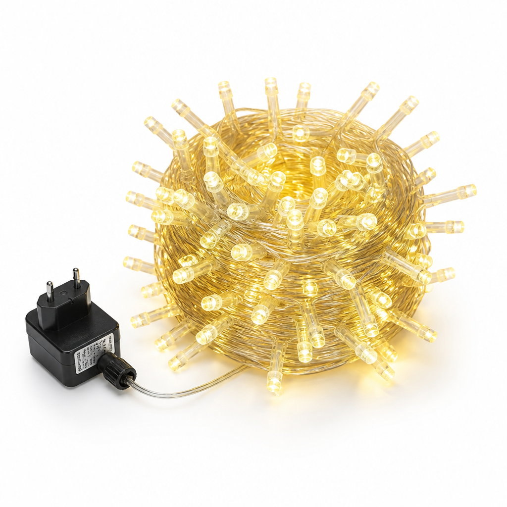Extendable Waterproof LED String Lights (10m, 100 LEDs)