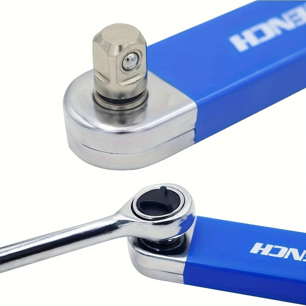 Extension Wrench Long Reach Chain-Driven 3 Adapters