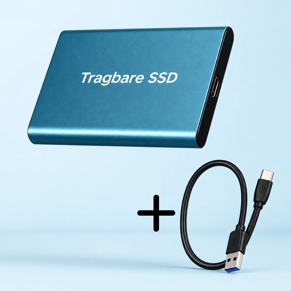 External SSD Rugged Shock-Resistant USB-C Up to 30 TB