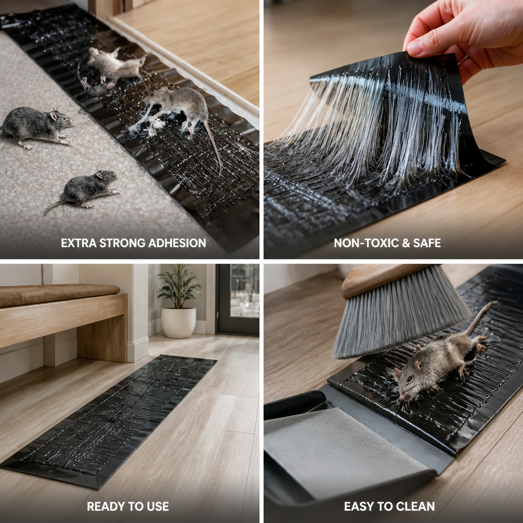 Extra-Strong Adhesive & Non-Toxic Rat Glue Trap