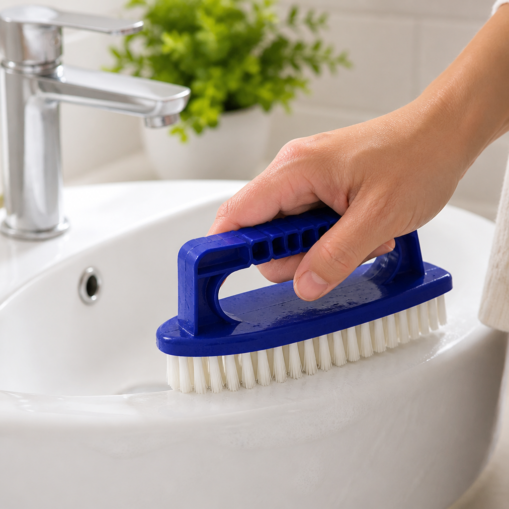 Extra-Tough Bristles & Anti-Skid Handle Handheld Scrub Brush