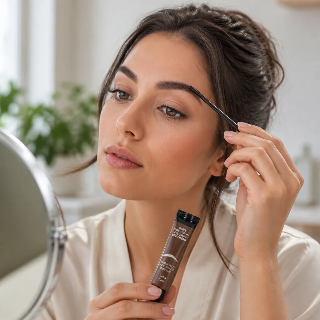 Eyebrow Cream Liner Tinted Natural Finish Brush Included