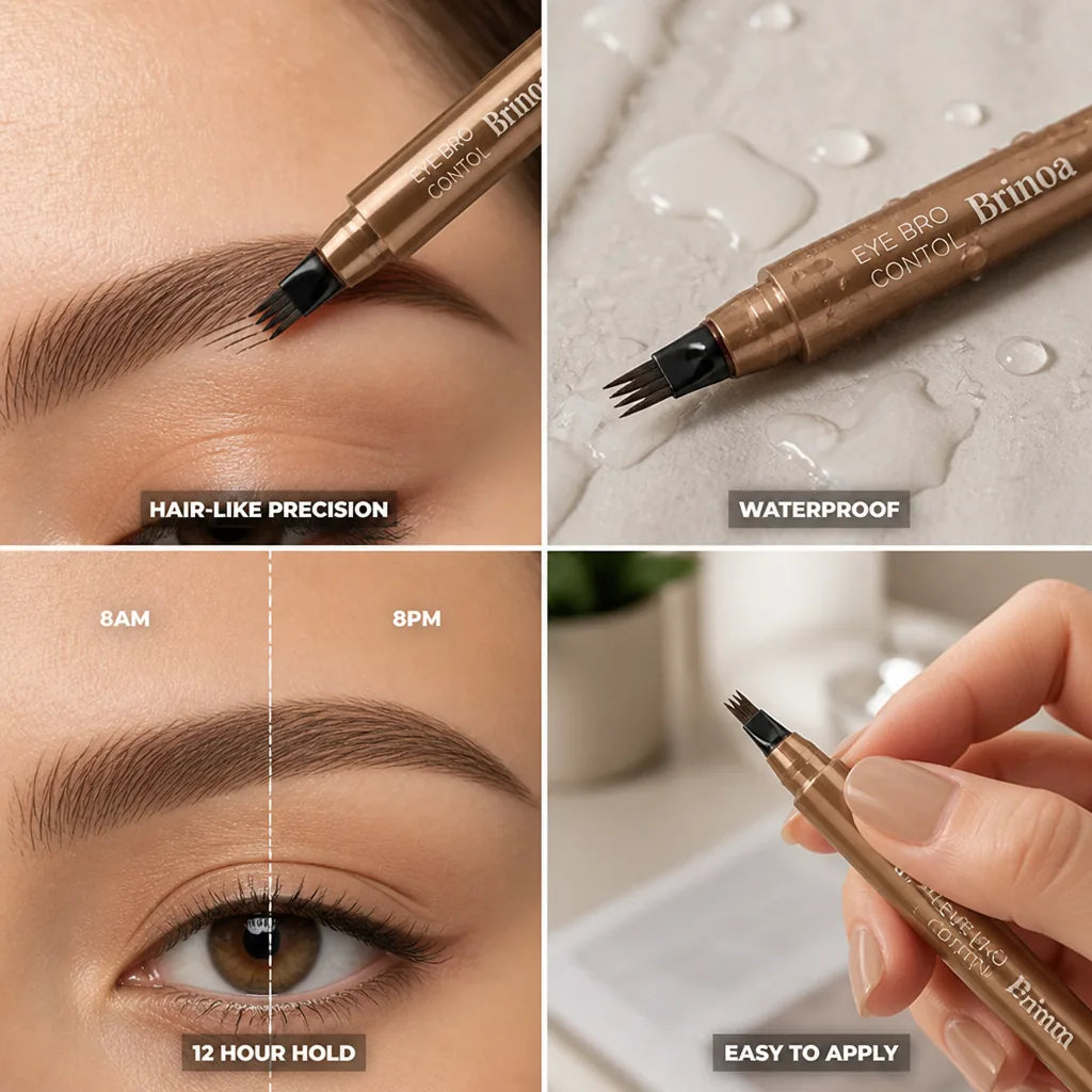 Eyebrow Pencil Precision Tip Waterproof 12 Hour Hold