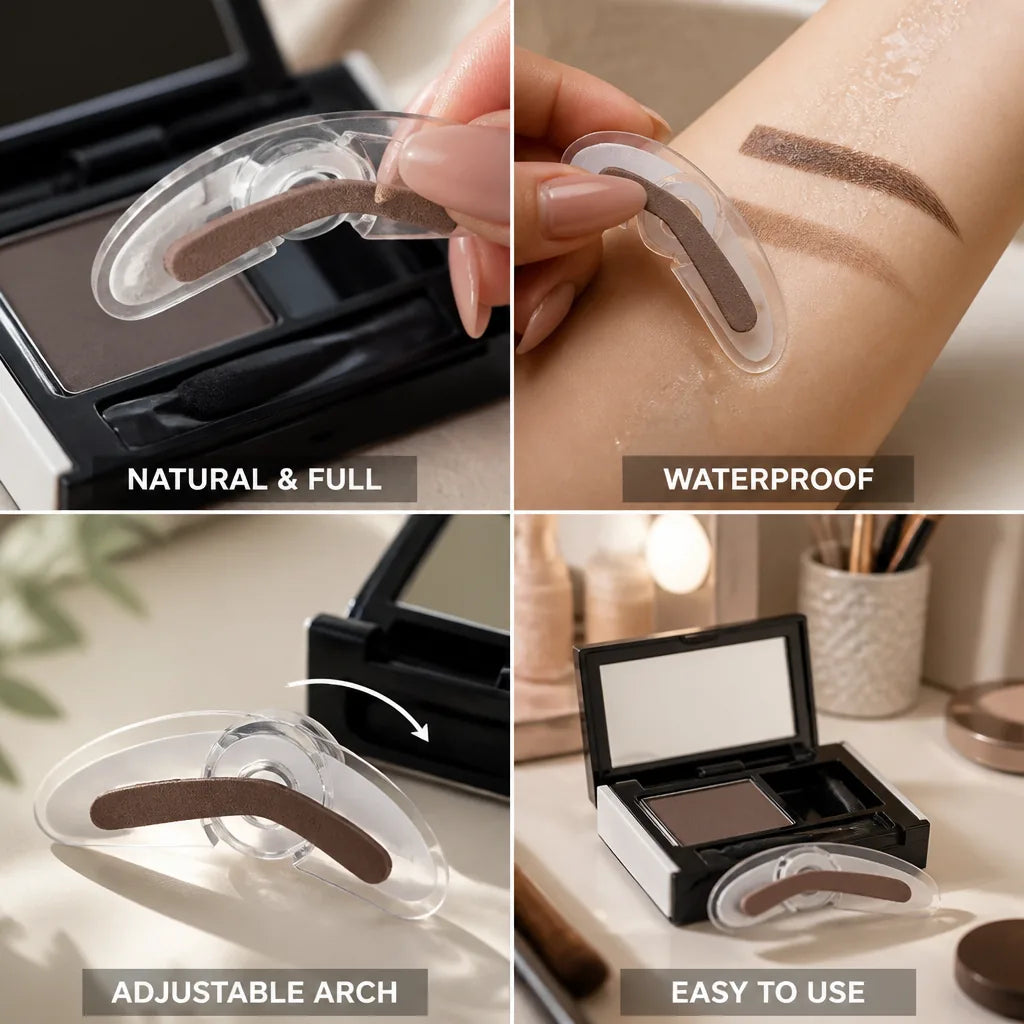 Eyebrow Stamp Adjustable Arch Waterproof & Smudge-Proof