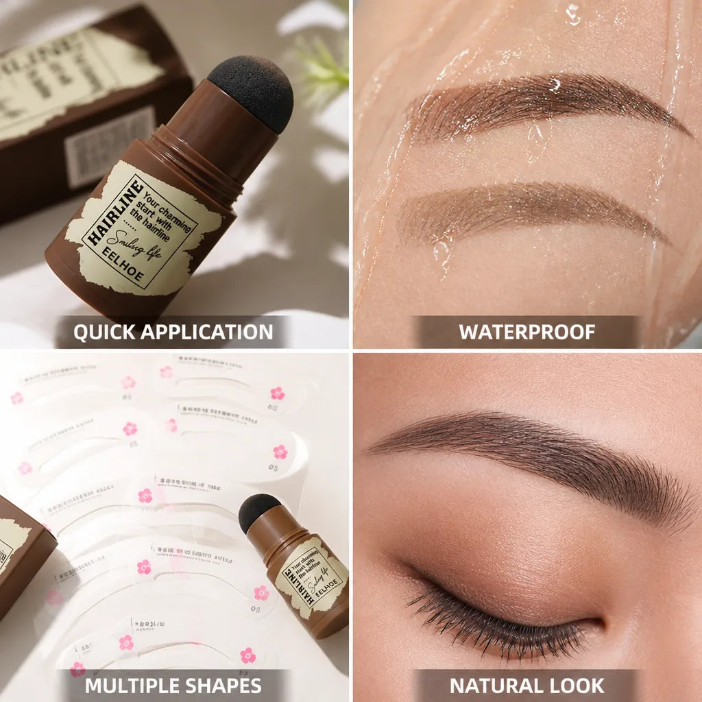 Eyebrow Stamp Kit 24 Stencils Water-Resistant & Alcohol-Free