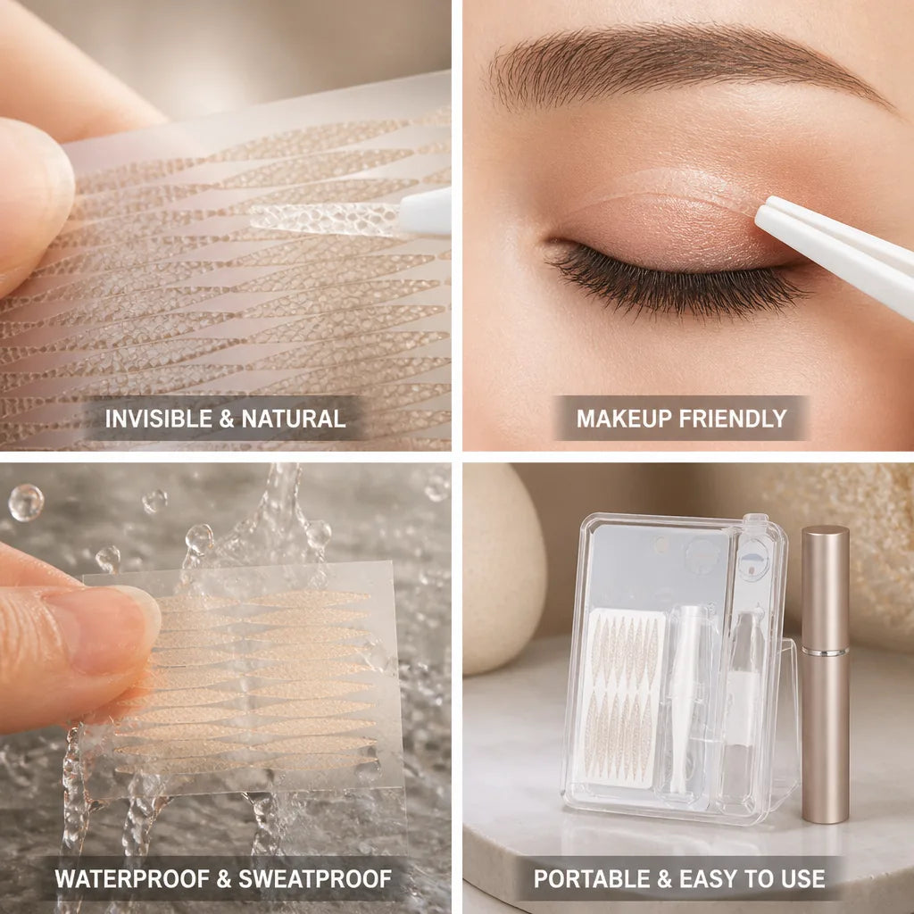 Eyelid Lifting Strips Invisible Lace Makeup-Friendly Waterproof 240 Pieces
