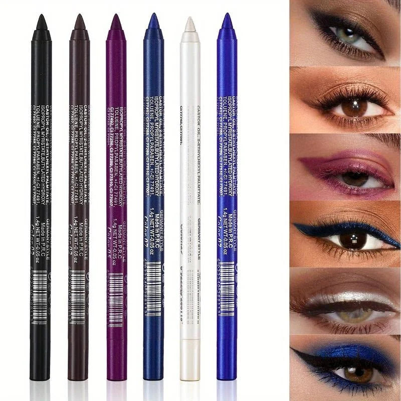 Eyeliner Pencil Set Waterproof 12 Colors Multi-Use