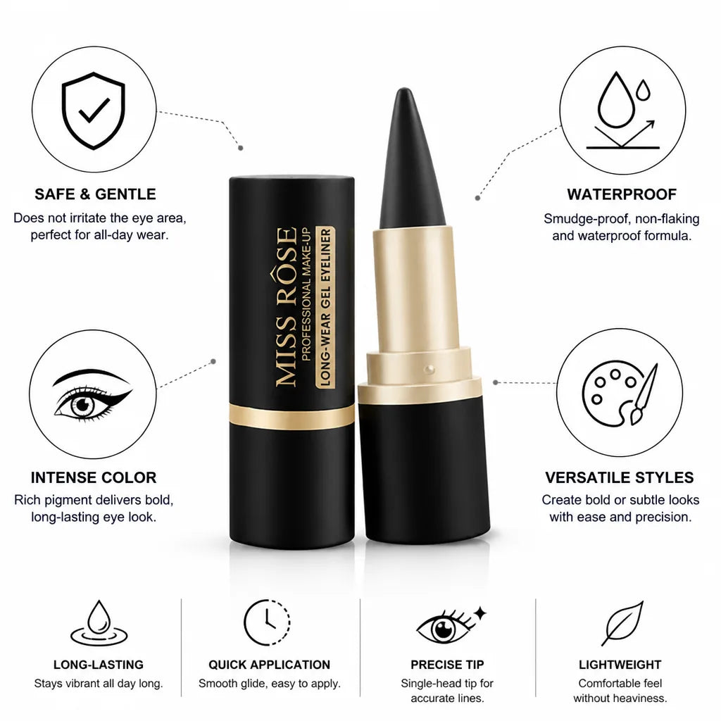 Eyeliner Precision Single-Head Tip Waterproof Smudge-Proof