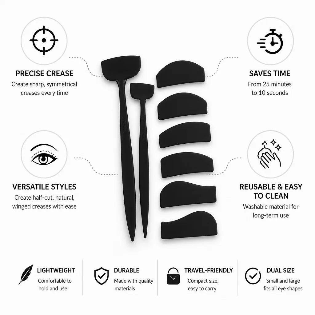 Eyeshadow Crease Stencil Dual-Size Reusable