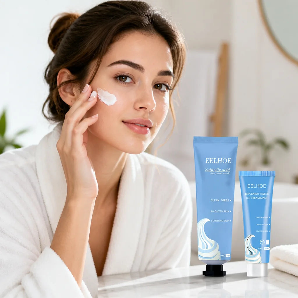 Face Mask Salicylic Acid & Hyaluronic Acid Cooling Moisturizing