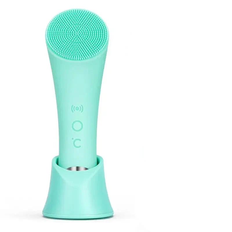 Facial Cleansing Brush Heated Metal Tip & 5-Speed Vibration