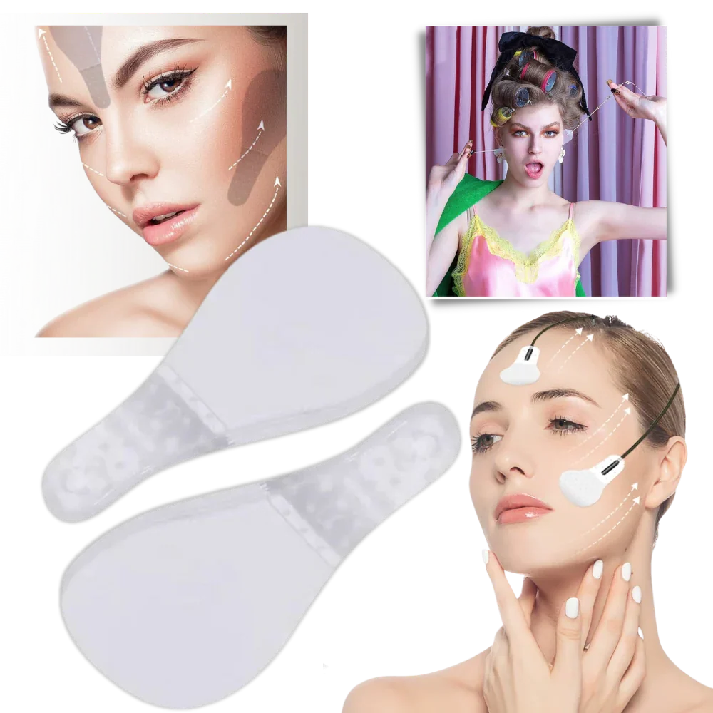 Facial Lift Stickers Clear Medical-Grade Reusable 40 Pieces