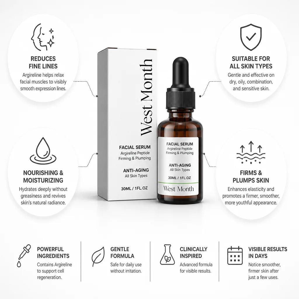 Facial Serum Argireline Peptide Firming & Plumping 30ml